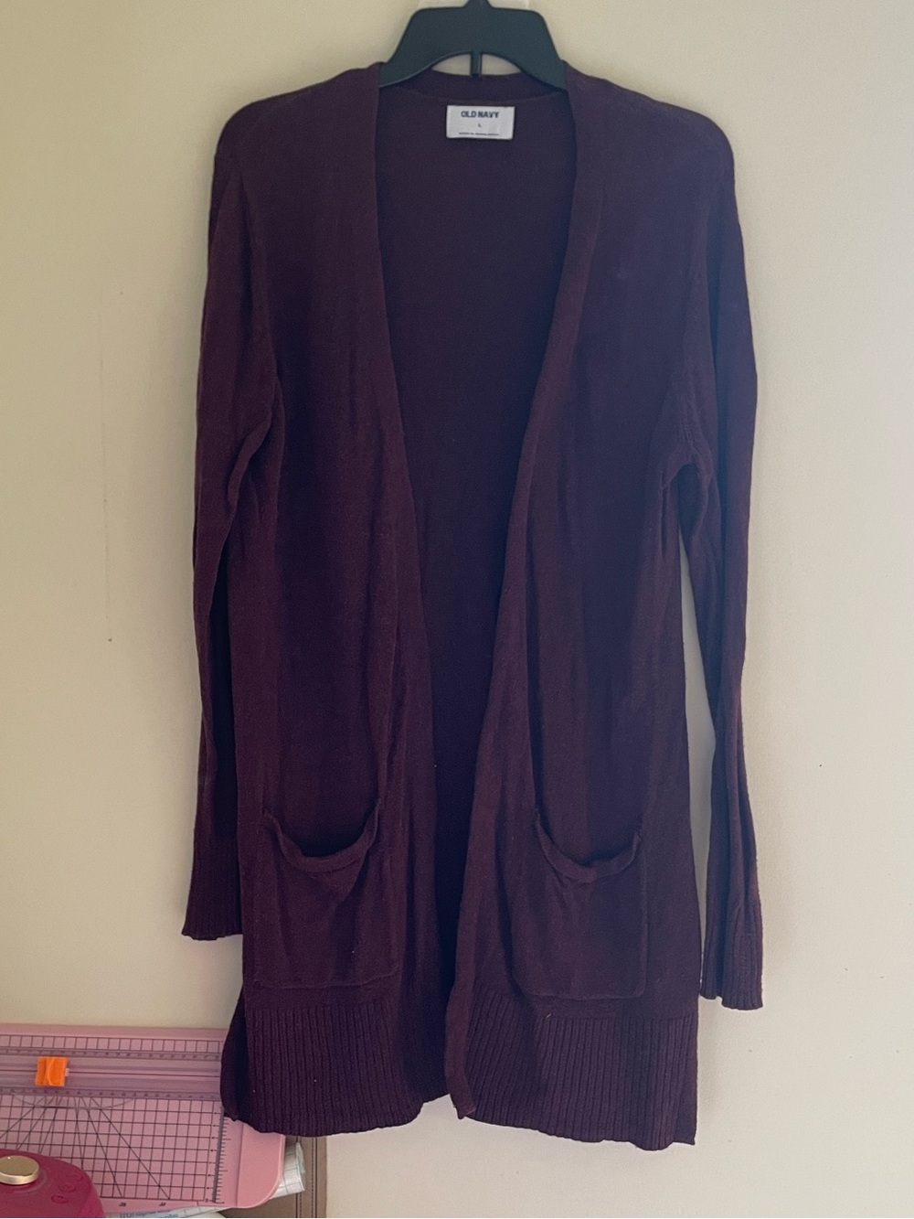 Old Navy Women's Open-Front Cardigan Sweater - Deep Maroon